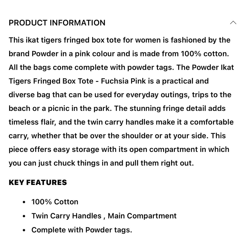 Pink and Orange Tiger Print Tote Bag - Picture 7 of 8